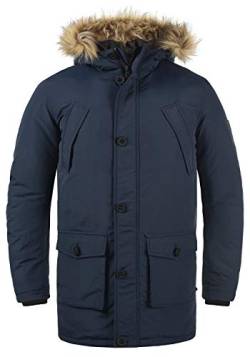 Solid Frigo Herren Winterparka Parka Winterjacke mit Fell-Kapuze, Größe:XL, Farbe:Insignia Blue (194010) von Solid