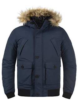 Solid Frio Herren Winterjacke Herrenjacke Jacke mit Fell-Kapuze, Größe:XL, Farbe:Insignia Blue (194010) von Solid