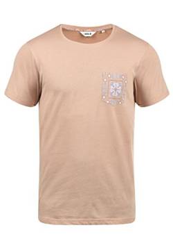 Solid Ilari Herren T-Shirt Kurzarm Shirt mit Rundhalsausschnitt, Größe:L, Farbe:Mahagoni Rose Melange (4203M) von Solid