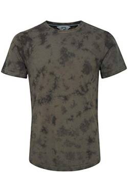 Solid Iver Herren T-Shirt gemustertes Kurzarm Shirt mit Rundhalsausschnitt aus 100% Baumwolle, Größe:L, Farbe:Ivy Green (190512) von Solid