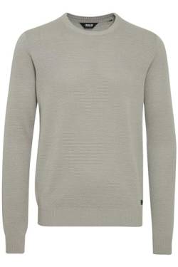 Solid Karl O-Neck Herren Strickpullover Feinstrick Pullover Mit Rundhals Aus 100% Baumwolle, Größe:L, Farbe:Light Grey Melange (8242) von Solid