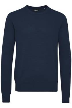 Solid Karl O-Neck Herren Strickpullover Feinstrick Pullover Mit Rundhals Aus 100% Baumwolle, Größe:M, Farbe:Insignia Blue (1991) von Solid