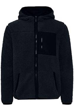 Solid Luka Fleecejacke Herren Übergangsjacke Fleece Jacke mit Teddy Fell mit Kapuze Regular Fit, Größe:L, Farbe:Insignia Blue (194010) von Solid