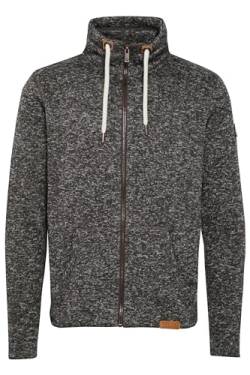 Solid Luki Herren Fleecejacke Sweatjacke Jacke Mit Stehkragen Und Melierung, Größe:XXL, Farbe:Dark Grey Melange (8288) von Solid