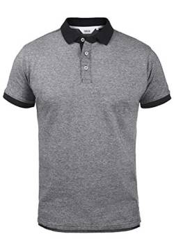 Solid Panos Herren Poloshirt Polohemd T-Shirt, Größe:L, Farbe:Black Melange (9000M) von Solid