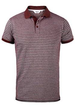 Solid Pantelis Herren Poloshirt Polohemd T-Shirt, Größe:M, Farbe:Wine Red Melange (8985) von Solid