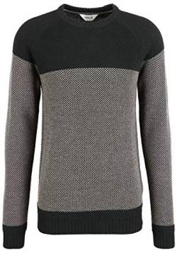 !Solid Rapel Herren Strickpullover Grobstrick Pullover mit Rundhalsausschnitt, Größe:S, Farbe:Black (194007) von !Solid