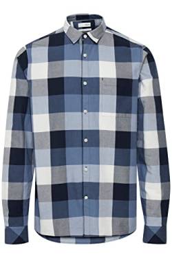 !Solid SDAlexx Buffalo Check Herren Freizeithemd Hemd kariert mit Hemdblusenkragen, Größe:L, Farbe:Insignia Blue (194010) von !Solid