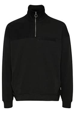 !Solid SDApollo SW Troyer Herren Sweatshirt Pullover Sweater mit Reißverschluss aus 100% Baumwolle, Größe:M, Farbe:True Black (194008) von !Solid
