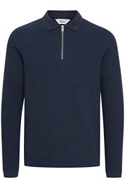 !Solid SDBrogan Herren Longsleeve Langarmshirt Shirt mit Polo-Kragen, Größe:XL, Farbe:Insignia Blue (194010) von !Solid