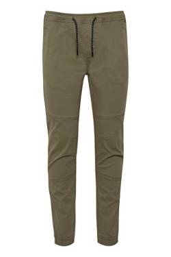 Solid SDHenako Herren Chino Hose Stoffhose mit Stretch und elastischer Beinabschluss, Größe:L, Farbe:Dusty Olive (180515) von Solid