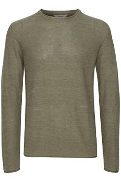 !Solid SDJarah Herren Strickpullover Feinstrick Pullover Pulli mit Rundhalsausschnitt und Struktur Strick, Größe:M, Farbe:Vetiver Melange (1706131) von !Solid