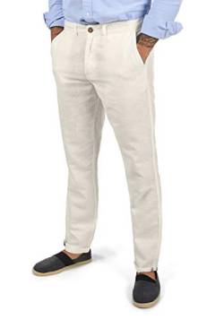 Solid SDLoran Herren Leinenhose Lange Stoffhose mit Gürtelschlaufen Regular fit, Größe:L, Farbe:Off White (0104) von Solid