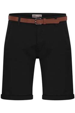 Solid SDMontijo Chino Shorts Bermuda Kurze Hose mit Gürtel und Stretch, Größe:L, Farbe:Black (9000) von Solid