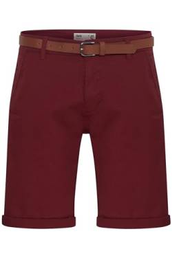 Solid SDMontijo Chino Shorts Bermuda Kurze Hose mit Gürtel und Stretch, Größe:M, Farbe:Wine Red (0985) von Solid