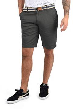 Solid SDMonty Herren Chino Shorts Bermuda Kurze Hose mit Gürtel und Stretch, Größe:M, Farbe:Dark Grey (2890) von Solid