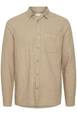 Solid SDStephan Herren Hemd aus Leinenmix Freizeithemd Langarm, Größe:XL, Farbe:Twill (161108) von Solid