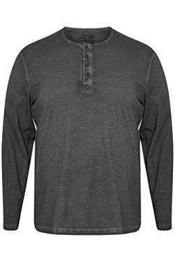 !Solid SDTimur BT Herren Big & Tall Longsleeve Langarmshirt Shirt mit Grandad Ausschnitt, Größe:4XL, Farbe:Black (799000) von !Solid