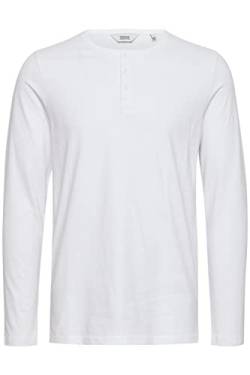 !Solid SDVinton LS Herren Longsleeve Langarmshirt Shirt Henley-Ausschnitt Rundhals hochwertige Baumwoll-Qualität, Größe:3XL, Farbe:White (110601) von !Solid