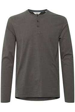 !Solid SDVinton LS Herren Longsleeve Langarmshirt Shirt Henley-Ausschnitt Rundhals hochwertige Baumwoll-Qualität, Größe:M, Farbe:Dark Grey (193906) von !Solid