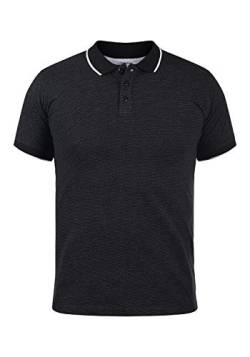 Solid Sava Herren Poloshirt Polohemd T-Shirt mit All-Over-Print, Größe:M, Farbe:Black (9000) von Solid