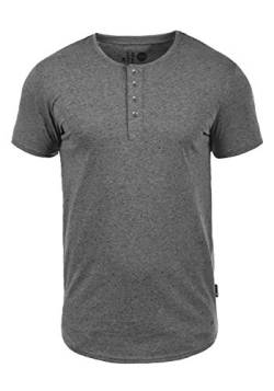 !Solid Thai Herren T-Shirt Kurzarm Shirt Mit Grandad-Ausschnitt, Größe:M, Farbe:Dark Grey (2890) von Solid