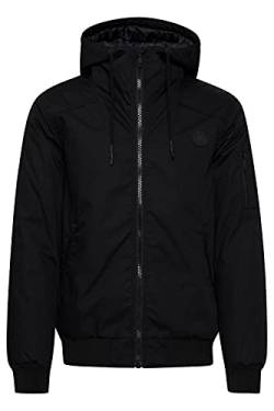 Solid Tilly Sporty Herren Übergangsjacke Herrenjacke Jacke gefüttert mit Kapuze, Größe:S, Farbe:Black (9000) von Solid