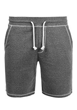 Solid Toljan Herren Sweatshorts Kurze Hose Jogginghose Mit Melierung Und Kordel Regular Fit, Größe:M, Farbe:Dark Grey Melange (8288) von Solid