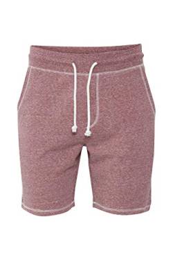 Solid Toljan Herren Sweatshorts Kurze Hose Jogginghose mit Melierung und Kordel Regular Fit, Größe:L, Farbe:Wine Red Melange (8985) von Solid