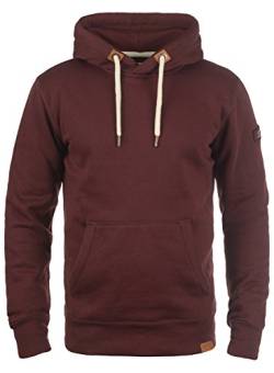 Solid TripHood Herren Kapuzenpullover Hoodie Pullover Mit Kapuze Und Fleece-Innenseite, Größe:M, Farbe:Wine Red (0985) von Solid