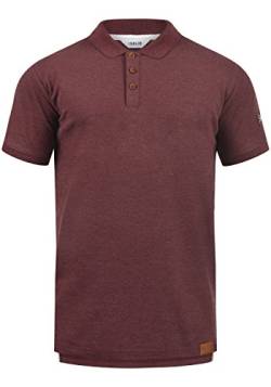Solid TripPolo Herren Poloshirt Polohemd T-Shirt Shirt Mit Polokragen, Größe:M, Farbe:Wine Red Melange (8985) von Solid
