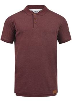 Solid TripPolo Herren Poloshirt Polohemd T-Shirt Shirt Mit Polokragen, Größe:S, Farbe:Wine Red Melange (8985) von Solid