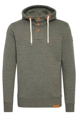 Solid TripStrip Herren Kapuzenpullover Hoodie Pullover Mit Kapuze Knopfleiste Und Fleece-Innenseite, Größe:3XL, Farbe:Climb Ivy Melange (8785) von Solid