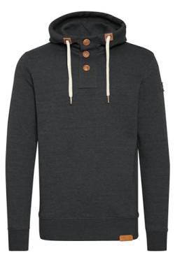 Solid TripStrip Herren Kapuzenpullover Hoodie Pullover Mit Kapuze Knopfleiste Und Fleece-Innenseite, Größe:XL, Farbe:Dark Grey Melange (8288) von Solid