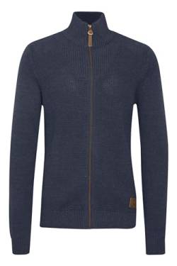 Solid Tristian Herren Strickjacke Cardigan Feinstrick Mit Stehkragen Und Reißverschluss, Größe:XL, Farbe:Insignia Blue Melange (8991) von Solid