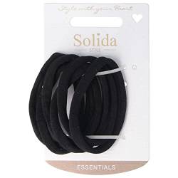 Solida Essentials Zopfabbinder, schwarz, 6 Stück von Solida Beauty Concepts GmbH