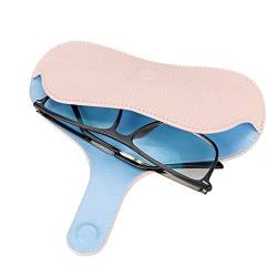 Solo Pelle Sonnenbrillenetui aus echtem Leder, tragbare Brillenetui, Brillen Etui mit Magnetverschluss Sonnenbrillenetui für Herren Damen Kinder Model: Liestal (Nude) von Solo Pelle