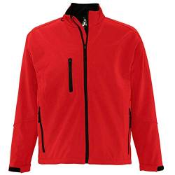 Sols Herren Relax Softshell-Jacke, atmungsaktiv, Winddicht, wasserdicht (4XL) (Rot) von Sols