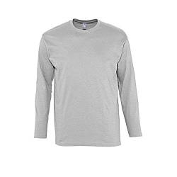 Sols - Langarm T-Shirt Monarch M,Grey Melange von Sols
