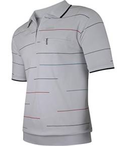 Soltice Herren Kurzarm Poloshirts, Karierte Kragen Hemd, Gestreifte Polo Shirts, Blousonshirts aus Baumwoll-Mix (M bis 3XL) (M, [D4] Weiss) von Soltice