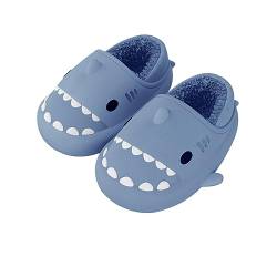 Solutra Hai Hausschuhe Damen Plüsch, Winter Warm Plüsch Shark Slippers, Wasserdicht Hai Schuhe Haifisch Schlappen Pantoffeln für Erwachsener Kinder (Geschlossen) von Solutra