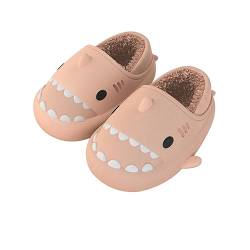 Solutra Hai Hausschuhe Damen Plüsch, Winter Warm Plüsch Shark Slippers, Wasserdicht Hai Schuhe Haifisch Schlappen Pantoffeln für Erwachsener Kinder (Geschlossen) von Solutra