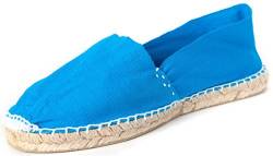 Sommerlatschen Espadrilles, Handmade, Türkis, Unisex, SL1233, Größe 39 von Sommerlatschen