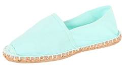 Sommerlatschen Espadrilles, mintgrün, vollgummiert, NEU, Unisex, SL1411-0006 von Sommerlatschen