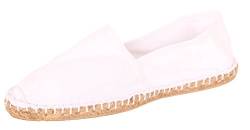 Sommerlatschen Espadrilles, weiß, vollgummiert, NEU, Unisex, SL1403, Größe 42 von Sommerlatschen