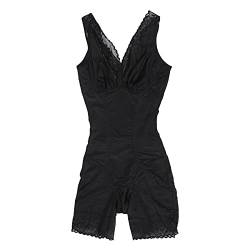 Damen Shapewear, Bauch Abnehmen Postpartum Body Shapewear Tummy Control Waist Trainer Bodysuit (Schwarz)(XXL) von Sonew