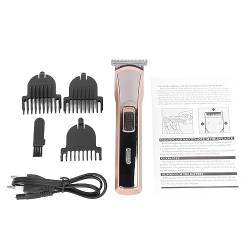 Elektrischer Haarschneider, Wiederaufladbarer USB-Haarschneider mit 3 Führungskämmen, Haarschneidemaschine für den Heimsalon, 220–240 V von Sonew