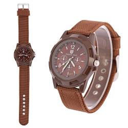 Elektronische Digital Armbanduhr Mann Uhr Mann-dauerhafte Nylonband Sport kühle Mode Armbanduhren(Braun) von Sonew