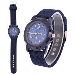 Sonew Herren Digitale Armbanduhr, Elektronische Digital Armbanduhr für Mann Uhr Mann-dauerhafte Nylonband Sportuhr kühle Mode Armbanduhren(Blue) von Sonew