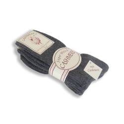 Sonia Originelli Cashmere Socken Wollsocken Kaschmir super weich und warm, Farbe dunkelgrau, Größe 35-38, 2 Paar von Sonia Originelli